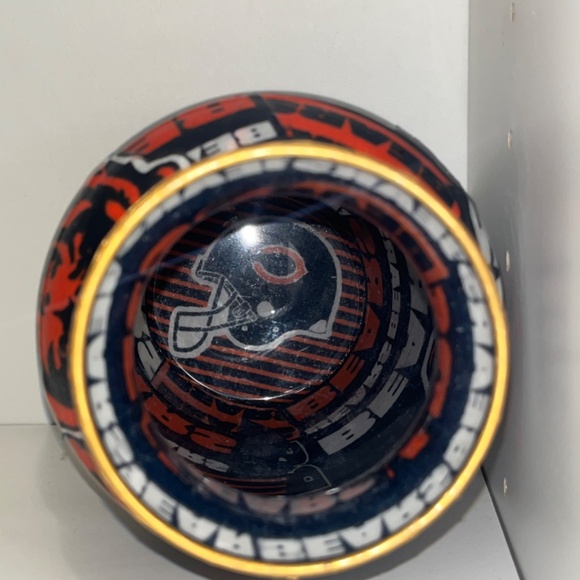 Handmade Chicago Bears Decorative Vase | One-of-a-Kind Fan Art Piece - Picture 4 of 8